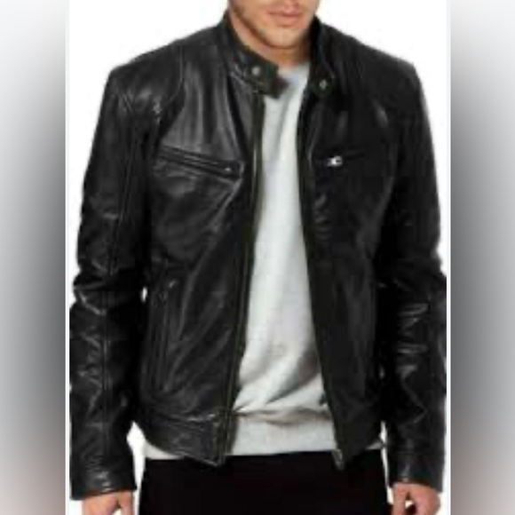 The Leather Factory Other - The Leather Factory Men's Vintage Motorcycle Biker Leather Jacket